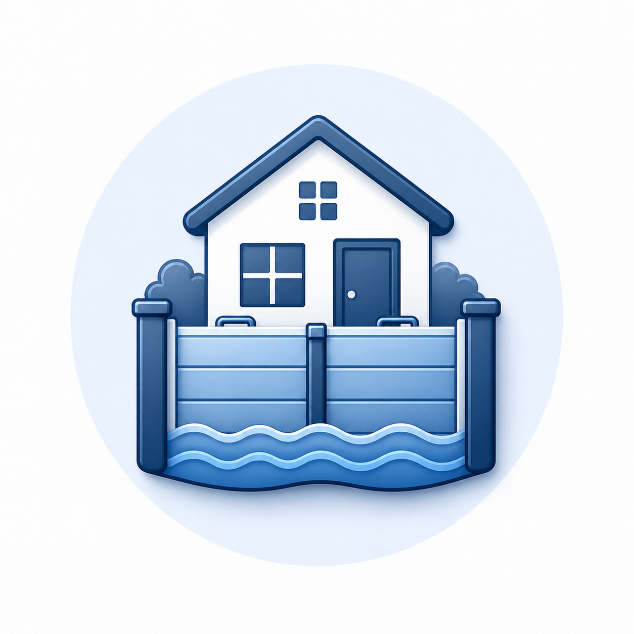 Flood barrier options for property owners icon
